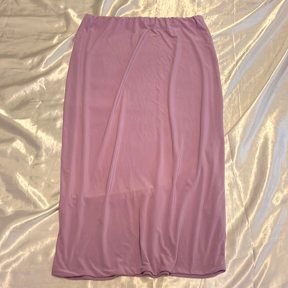Purple long tube skirt